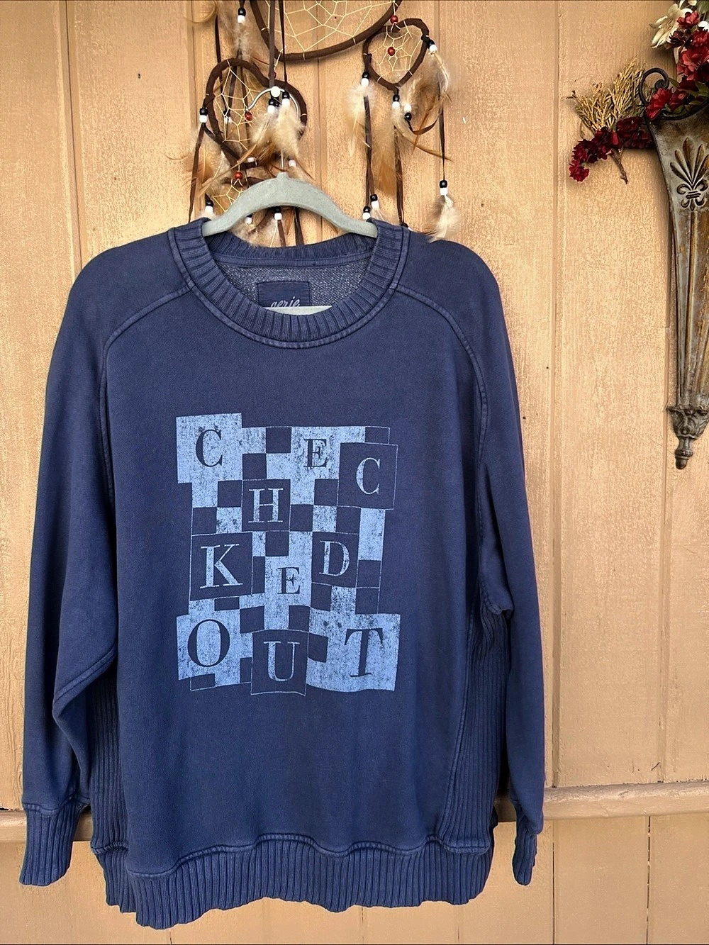Aerie Down-To-Earth Crew Sweatshirt relaxed fit size S/M/L OVERSIZED